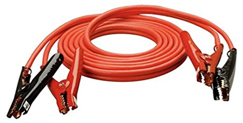 Southwire Road Power Commercial-Duty Booster Cable - Heavy Duty Design - Top & Side Post Compatible - Reliable Jump Start Tool - Tangle Free Automotive Jumper Cable - 4 Gauge - 16 Feet - Red