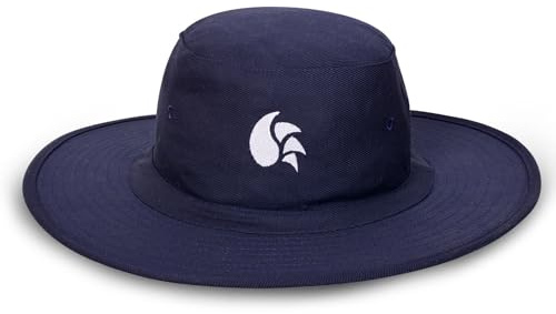 DSC Panama Surge Round Cricket Hat | Color: Navy Blue | Size: Large | Material: Canvas | Umpire Hat for Men’s & Women’s | Extra Wide Brim | Maximum Sunlight Protection | Comfortable and Classy