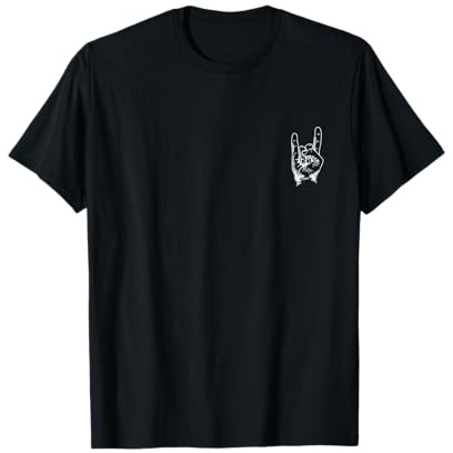 Rocker Hand Pommesgabel Fan Rockmusik T-Shirt