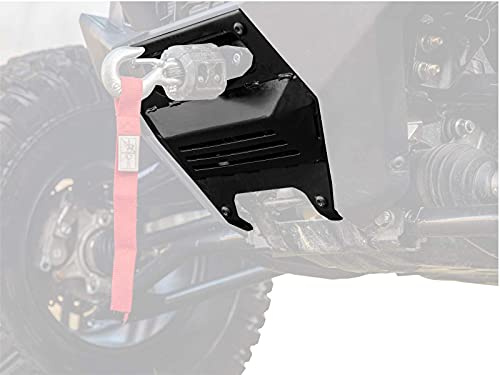 SuperATV Black Ops 6000 lb Winch with Winch Mounting Plate for 2020+ Polaris RZR PRO XP/RZR PRO XP 4 | Complete RZR Winch Kit Ready to Install