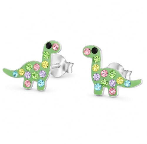 Kinder Ohrringe Dinosaurier Dino 925 Silber Ohrstecker