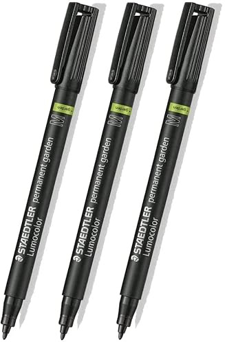Staedtler trädgårdsmarkör penna permanent utomhusmarkör – [3-pack]