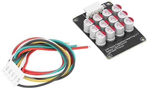 Bewinner Ecualizador Activo De Batería, Equilibrador De Celda Universal 5A, Placa De Equilibrio De Litio Lifepo4 Lion con Cable para LTO LFP LPO NCM(3-4S)
