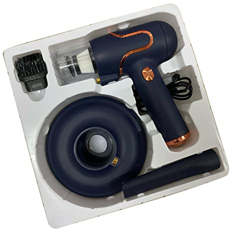 FEAW Aspirateur Anti-acariens, Aspirateur Portable sans Fil pour la Maison (Bleu foncé)