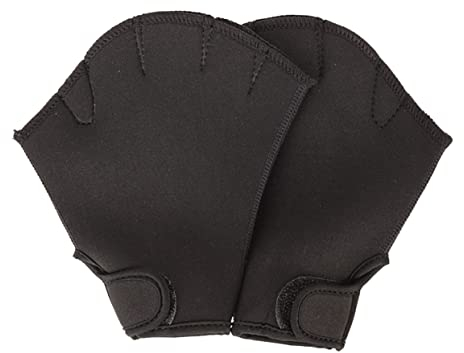 BESPORTBLE Schwimmhandschuhe Zum Paddeln Mit Schwimmhäuten Trainingshandschuhe Für Wasserwiderstand Atmungsaktiv Schweißabsorbierend Mit Klettband Am Handgelenk Für Oberkörpertraining Im Pool