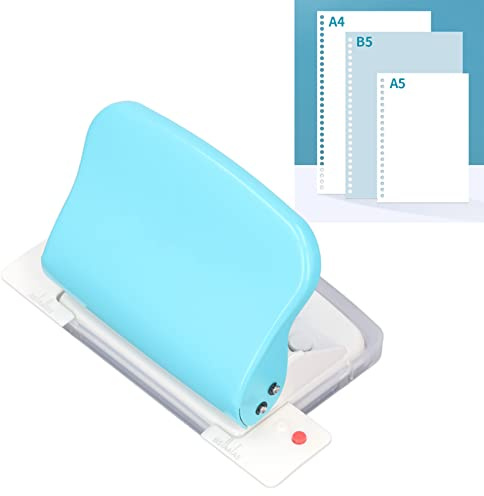 10 Hålslagare för Pärm, 10 Arks Hålslagningskapacitet Hålpappershålslagare, Handhållen Bärbar Hålslagare för A4 B5 A5 A7 A6 Anteckningsböcker Scrapbooking, Etc