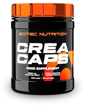 Scitec Nutrition Crea Caps, Nahrungsergänzungsmittel-Kapseln mit Kreatin Monohydrat, 250 Kapseln