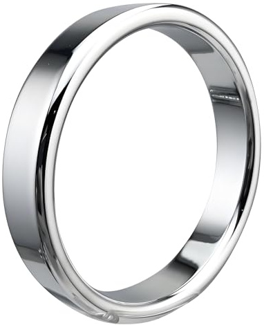 Metal Cock Ring for Men, Smooth Curved Penis Ring Adult Toy (A1,42.5mm) | Sex Toy Delay Control Male Erection Enhancing Stimulator Pleasure Device Exercise for Couples