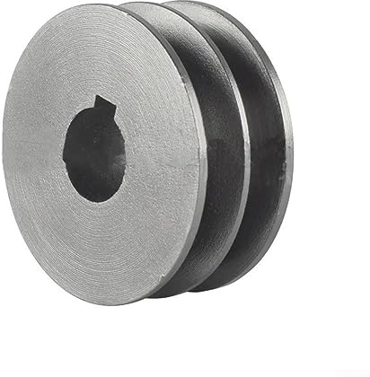 1 polea de correa trapezoidal tipo A, polea de doble ranura, motor de hierro fundido, accesorios de herramientas eléctricas (64 x 30 x 24 mm)