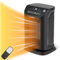 SONBION Small Electric Heater, 1800W Portable Fan Heater with Thermostat, Space Heater for Home Office Garage, PTC Ceramic Fast Heating, Tip-Over and Overheat Protection, Timer and Remote Function