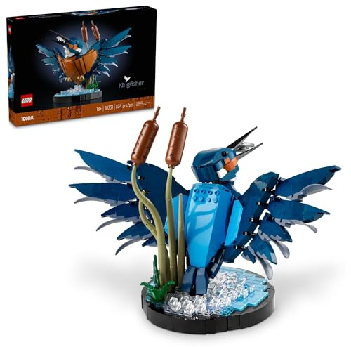Lego Icons Kingfisher Building Set – Ensemble de modèles détaillés pour Adultes, 18 Ans et Plus – Collectible, activité relaxante pour Les Amateurs d'oiseaux – Cadeau pour Homme et Femme – 10331