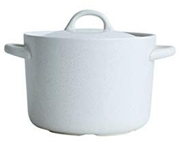 Cottura in casseruola Pentole di terracotta con coperchio della casseruola di grande capacità rotonda resistente al calore della zuppa resistente al calore pentole in ceramica minestra di pentole cera