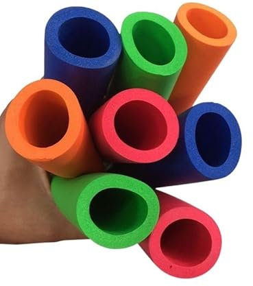 Rohrisolierung 6mm-50mm (Innendurchmesser) 1M Fitnessgeräte Griffstangen Wärmedämmrohr Schwammschaumgummirohr Schwarz Blau Grün Rot ( Color : ID50xT7.5mmX1m Black )