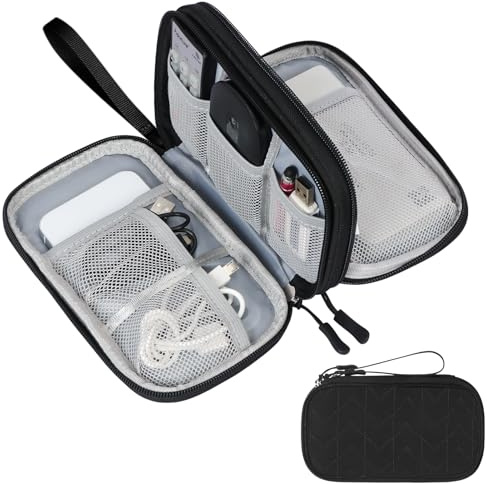 Skycase Kabeltasche,Reise Travel Gadgets Kabel Organizer Tasche,Travel Essentials Tech Pouch Bag für Kabel Powerbank Elektronische Accessoires Kabeltaschen