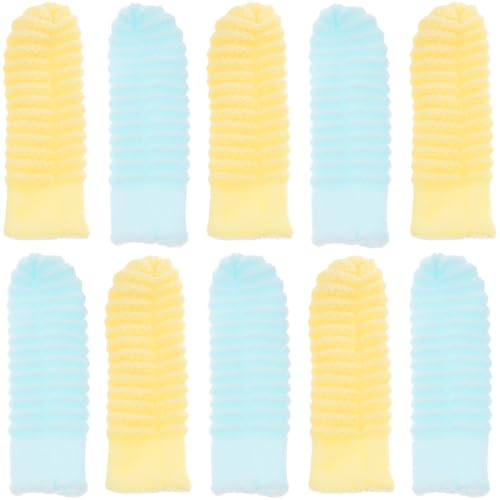 Haustier Fingerzahnbürsten für Hunde und Katzen Zahnpflege | Polyester, für Kleine Hunde und Welpen Geeignet, 10 Stück Pack, zur Täglichen Anwendung