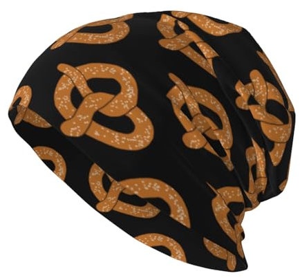 Strickmütze Brezel Strickmützen Atmungsaktivem, Unisex Schädel Cap Winter Mütze Für Outdoor Skifahren Winter
