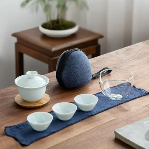 GENPICONG Outdoor Portable Tea Maker Hotel Office Quick Cup Travel Set Household Car Camping Teaware Kitchen Dining Bar Home Garden