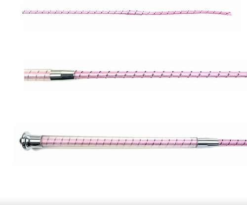 JA Horse JA0061 Gel Elastic Dressurgerte Dressurpeitsche mit Elastischem Gel-Griff Reitgerte Ergonomischer Stoßfest Handgriff Dressur Gerten für Reiten (Pink, 100 cm)