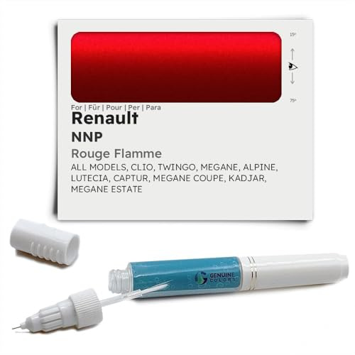 Genuine Colors Lackstift Rouge Flamme NNP für Renault Rot CLIO TWINGO Megane Alpine LUTECIA CAPTUR Coupe KADJAR Estate
