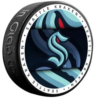 Kraken Officially Licensed Medallion Design Hockey Puck