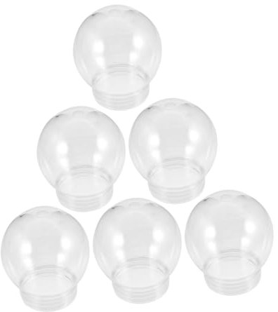 HOLIDYOYO 6 Stück Klare Kunststoff Schneekugel Pet DIY Wasser Kugel Für Basteln Weihnachten Schüttelbar Bruchsicher Geeignet Anfänger Und Profis