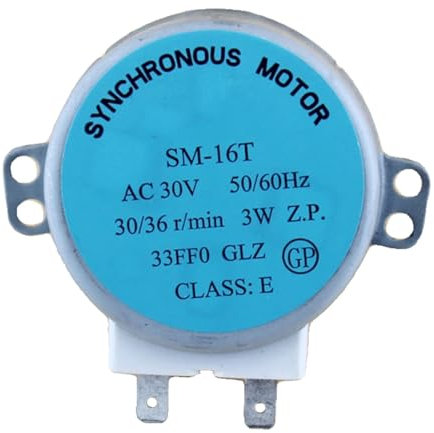 HUAYUWA Ersatz AC-30V SM-16T Mikrowellenofen Synchronmotor kompatibel mit GALANZ Mikrowellen-Drehteller Motorzubehör (SM-16T)