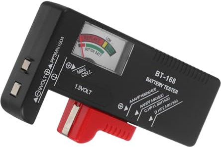 DIYEAH Tester Batterie Con Indicatore Lancetta Controllo Capacità Pile Aa Aaa Misurazioni Precise Con Display Colore Per Batterie Alcaline e Domestiche