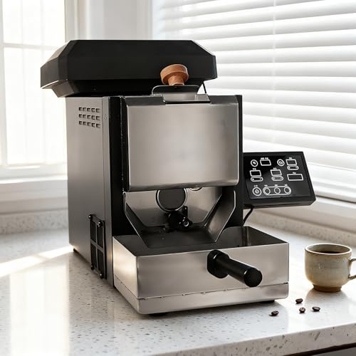 Torréfacteur à café électrique 300 g, torréfaction Automatique et Utilisation Facile, avec Filtre à fumée (Convient pour Une torréfaction légère), cheminée et collecteur de Paille.