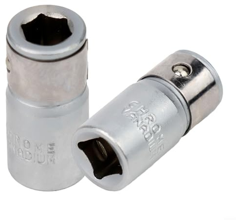 Hex Shank Socket Bits Converter, 1/4 Square Drive Screwdriver Holder Adapter for Ratchet Wrench Screwdriver Bit Holding Socket