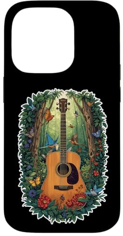 Cordes de Musique pour Guitare Acoustique Rock Rhythm Coque pour iPhone 14 Pro