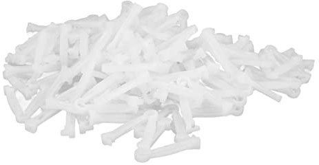 CHICIRIS Pince à Cordon Ombilical, 100 Pièces Pinces Jetables en PVC pour Chiots et Agneaux Nouveau-nés, Conception Antidérapante pour Une Récupération Rapide