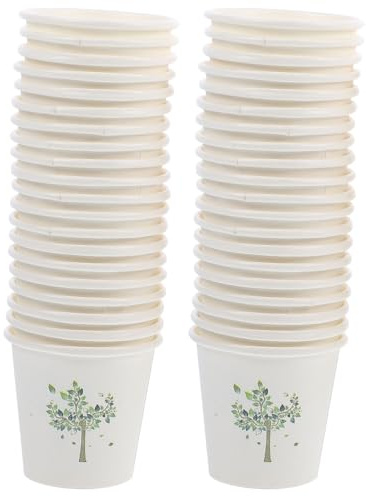 Abaodam 500 Pcs Vasos de Papel para Fiestas 3 Oz 60ml Vasos de Agua Desechables Ligeros Seguros y Higiénicos para Bebidas Simples y Eventos Sociales