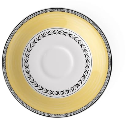 Villeroy und Boch Audun Ferme Untertasse, 18 cm, Premium Porzellan, Weiß/Bunt