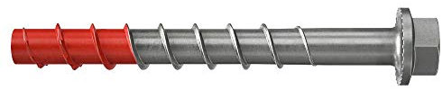 fischer UltraCut FBS II 10x100 45/35/15 US Sechskant aus Edelstahl, leistungsstarke Betonschraube mit gehärteter Spitze, für Außen- & Nassbereiche, zur sicheren Befestigung in Beton, 50 Stk.