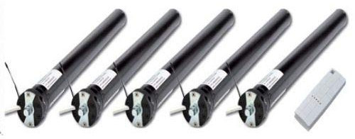 Generico,Motori radiocomandati tapparelle 100 kg, Set 5 Motori