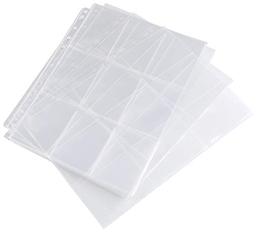 Vordas 900 fickor samlingskort 100 sidor Pro 9 fickor tom samlarmapp, mappsidor kompatibel