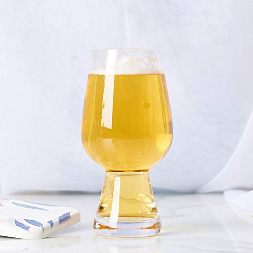 OPXZPM Tazza di Vetro Bicchieri di personalità della Birra Artigianale da 500 ml Calice da Bar Bicchiere di Cristallo Senza Piombo Bicchiere da Birra di frumento Bicchieri , Trasparente