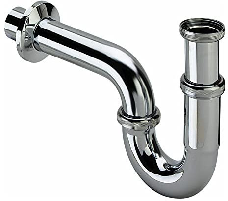 CJBHSD Fregadero Tubo de Drenaje sifón de Acero Inoxidable Cromado baño Cocina Lavabo sifón Desodorante tubería de Agua Drenaje Exquisito