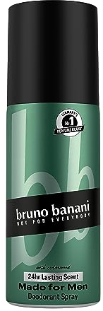 Bruno Banani Körperspray Made for Men, Herrenduft, 150 ml, Flüssigkeit, Bergamotte