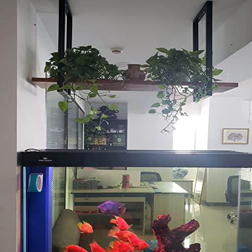 Ceiling Mounted Holder Hanging Rack For Entrance Kitchen Bar Storage，Industrial Suspended Shelf For Books，Pot And Pans Shelves Plant Flower Stands Home Decorative ,6 Sizes ( Size : 150x30x50cm )