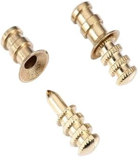 JrEam 10 Paar Holzdübel, Kupfer-Sets, Zinklegierung, Positionierungsstange, Ausrichter, Möbel, Metall-Ausrichtungsstift, Tischbolzen, Hülsenverbinder ( Color : 10set B )