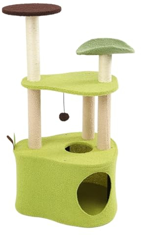 PIPONS Katzenbaum Kratzbaum Avocado-Katzenbaum Für Den Innenbereich, Katzenbaumturm, Gemütliche Sitzstange, Sisal-Katzenkratzbäume katzenkratzbaum (Color : Grün, Size : 54 * 107cm)