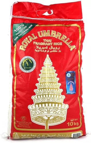 Royal Umbrella Thai HOM Mali Jasmine Rice 10kg | Authentic Fragrant Rice - Alpine Heights