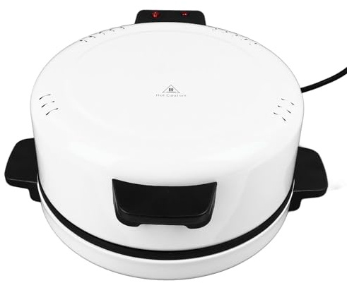 Horno Eléctrico para Pizza, Máquina para Hacer Pizza Portátil y Eficiente, Tostadora de Encimera de Acero Inoxidable, Ideal para Pizzas Caseras, Pan árabe (Enchufe europeo 220V)
