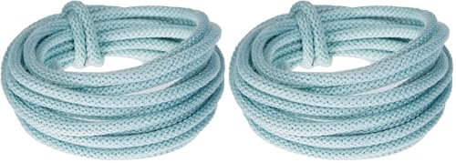 Rayher Strickschlauch mit Draht, 5 mm ø, babyblau, Strang 3 m, Strickschlauch zum Basteln, 55937358 (Packung mit 2)