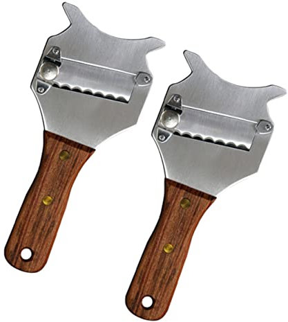 BEBEMOKO 2piezas Cortadores De Trufas y Rallador De De Inoxidable Para Chocolate y Cocina Herramienta Multifuncional Para Chefs y Gastronomía