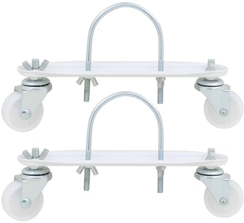 Soporte de polea móvil para el radiador relleno de aceite 1 par 360 ° giratriz ruedas de ruedas pesadas para el calentador eléctrico en forma de ganchos de carbono de acero de acero de carbono