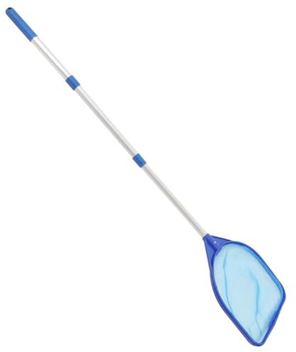 INOOMP Fischernetz für seichtes Wasser Poolreiniger Schwimmbad Teich klar Baden Netz für Pool kleines Poolreinigungsnetz feinmaschiges Netz Blattsammler Poolzubehör Aluminiumlegierung