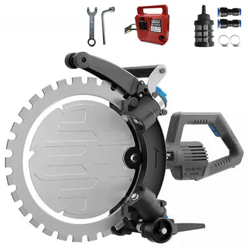 GYKOZY Electric Wall Chaser 4500W, 3000 RPM Concrete Cutting Machine, 12.2 Cutting Depth, Water Cooling, 16.1 Diamond Blade for Construction and Renovations