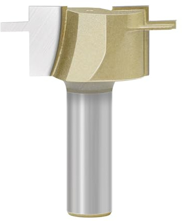 Punta per fresatura precisa per lavorazione del legno, 12,7 mm, ottimizzata per l'evacuazione dei trucioli, adatta per fresatrici e fresatrici manuali, efficiente fresa per la rimozione dei trucioli